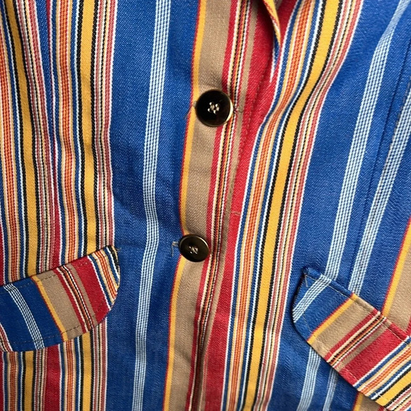 Women’s vintage wrangler blazer striped size medium - Picture 3 of 6